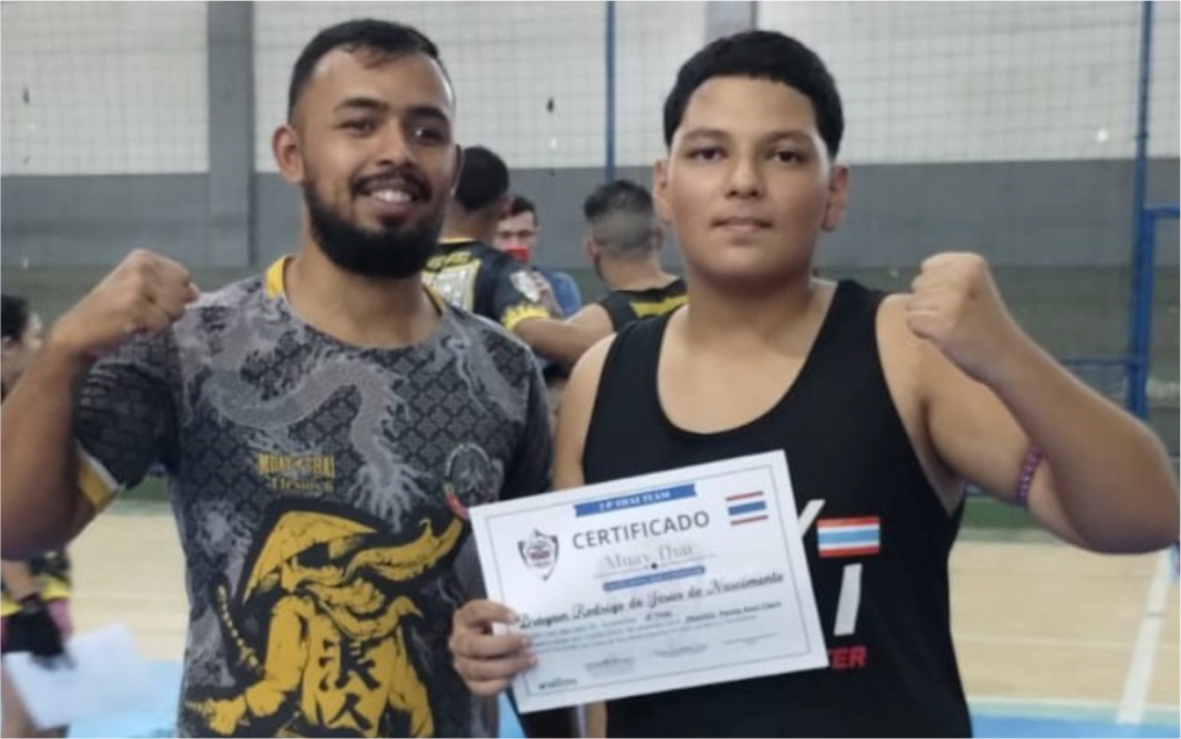 Seis atletas de Muay Thai de Extrema conquistam nova faixa em graduação realizada em Joanópolis-1