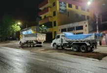 Indivíduos arrombam garagem e furtam dois caminhões em Lambari