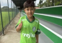 Com apenas 7 anos, atleta de Extrema Pedro Simplício é chamado para um período de avaliação no CT do Palmeiras