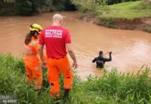 Buscas por arma em rio mobilizam equipes após assassinato de vereador em Munhoz (MG)