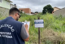 Lote Sujo: Prefeitura realiza notificações em 43 terrenos por falta de limpeza em sete bairros de Extrema