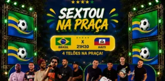 Brasil x Haiti movimenta Praça Coronel Simeão com programação especial