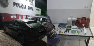 Mulher é presa pela Força Tática com drogas e materiais para o tráfico