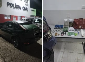 Mulher é presa pela Força Tática com drogas e materiais para o tráfico