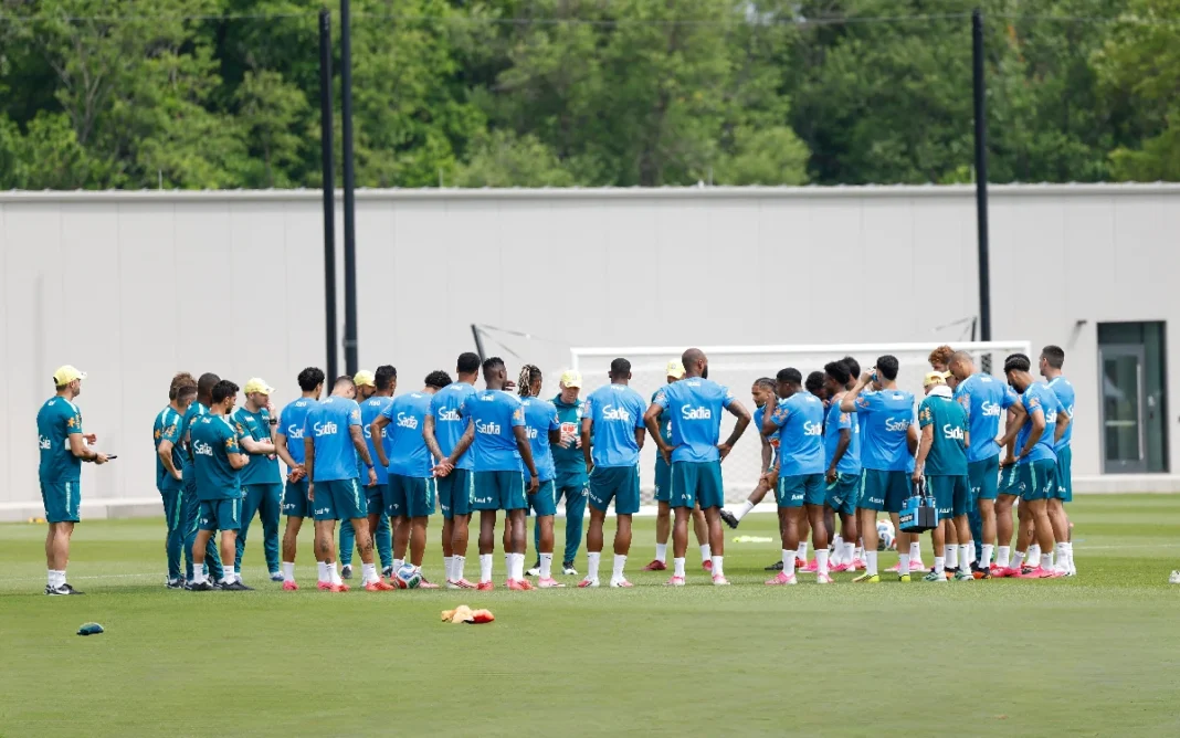 Sem Neymar, Brasil encerra preparação para estreia na Copa do Mundo