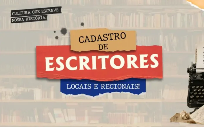 Secretaria de Cultura abre cadastro para mapear escritores locais e regionais e fortalecer a produção