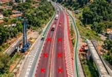 Motoristas terão alterações no tráfego durante as obras, incluindo interdições de faixas e bloqueio total da Fernão Dias.